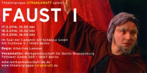 Flyer zu "Faust I"